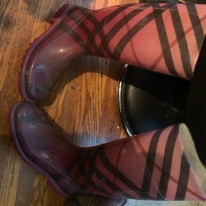 Burberry rain boots
